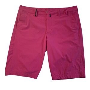 Chervo Pink Golf Shorts Ryder Cup Men's 36 US 4-Way Stretch 12" Inseam